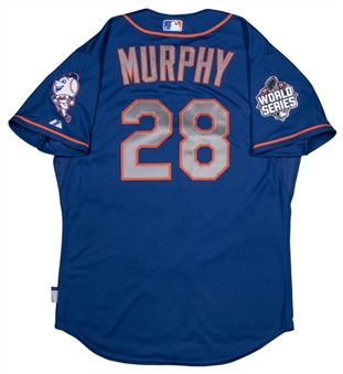 2015 Daniel Murphy Game Used New York Mets Alternate Jersey Worn During World Series Game 1 (MLB Authenticated & Mets LOA)